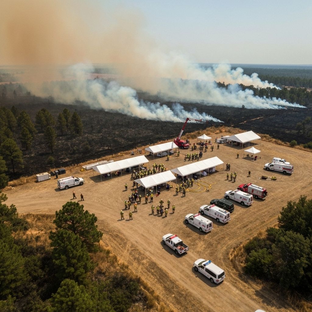 Metsäpalon sammutusoperaatio koordinoituna TAK-teknologialla